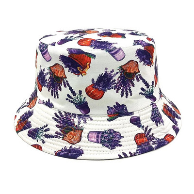 2024 Sjeveroistočni šešir s velikim cvjetnim uzorkom Proljetna i ljetna moda za muškarce i žene Dvostrani suncobran Ležerna panama bob kapa