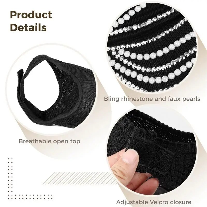 Madinga skrybėlė, dygliuota Kalnų krištolų kristalais, arklio uodegos kepurė Reguliuojama Bling beisbolo kepurė Madinga atvira viršūnėlė, sportinis skydelis nuo saulės moterims