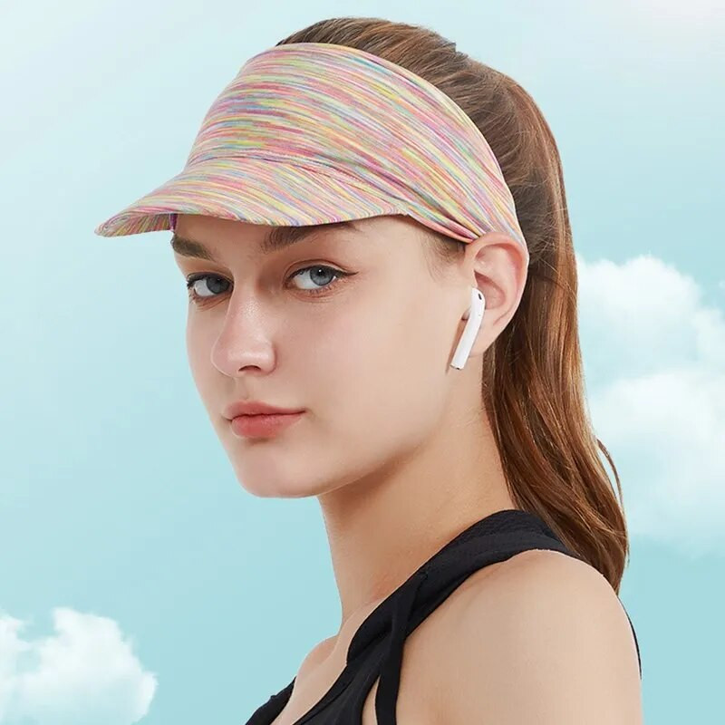 Moda Proljeće Ljeto Ženska prazna majica Pletena kapa za sunčanje s obodom Sportovi na otvorenom Jahanje Vožnja Fitnes Krema za sunčanje Bejzbol kapa Poklon