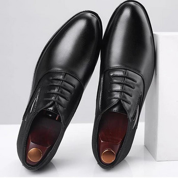 Παπούτσια Oxford για άντρες Δερμάτινο επαγγελματικό φόρεμα όλων των αγώνων Casual που απορροφά τους κραδασμούς Ανδρικά παπούτσια Chaussure Homme Office