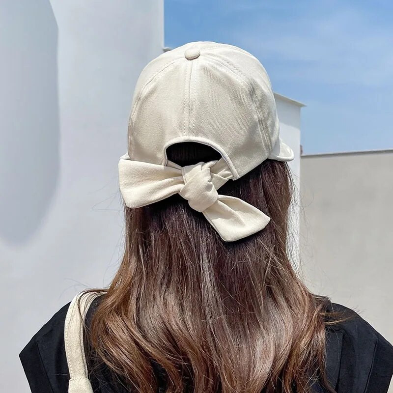 Ljeto Proljeće Ženski šešir s mašnicom Ležerna pamučna jednobojna panama kapa Štitnik za plažu na otvorenom Šeširi za sunčanje Ženska djevojka Ribarska kapa