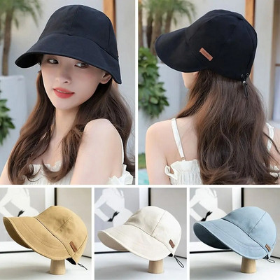 Сгъваема шапка за слънце с широка периферия, регулируеми шапки за мъже, жени, плажни шапки, летни бързосъхнещи козирки, рибарска шапка