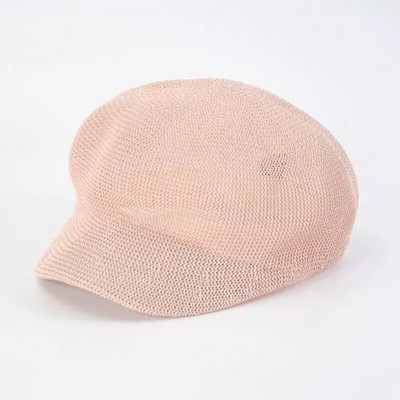 Proljeće i ljeto Osmerokutni šešir slamnati šešir šešir s pačjim jezikom za plažu slikarski šešir ženski suncobran tanka beretka 모자 gorras para mujer kepka