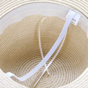 2022 Νέο απλό πτυσσόμενο φαρδύ γείσο για κορίτσια Ψάθινο καπέλο για ήλιο Καπέλο παραλίας Γυναικείο καλοκαιρινό καπέλο UV Protect Ταξιδιωτικό Καπέλο Γυναικείο καπέλο
