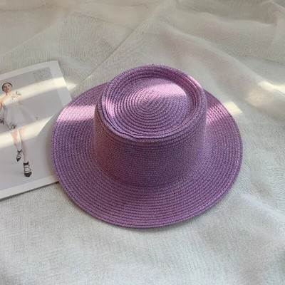 novi muški i ženski šešir od slame šešir od sunca ženski lanac akrilni dodaci šešir za sunčanje na otvorenom slamnati šešir šešir za plažu za zaštitu od sunca