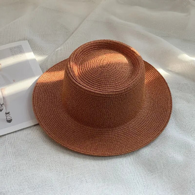 novi muški i ženski šešir od slame šešir od sunca ženski lanac akrilni dodaci šešir za sunčanje na otvorenom slamnati šešir šešir za plažu za zaštitu od sunca