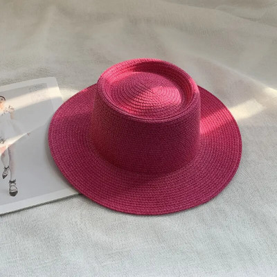 novi muški i ženski šešir od slame šešir od sunca ženski lanac akrilni dodaci šešir za sunčanje na otvorenom slamnati šešir šešir za plažu za zaštitu od sunca