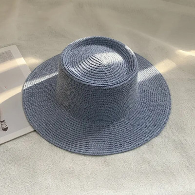 novi muški i ženski šešir od slame šešir od sunca ženski lanac akrilni dodaci šešir za sunčanje na otvorenom slamnati šešir šešir za plažu za zaštitu od sunca