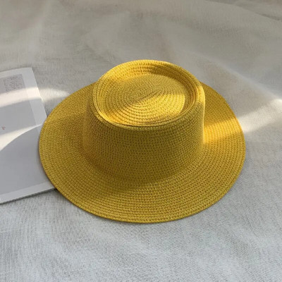 novi muški i ženski šešir od slame šešir od sunca ženski lanac akrilni dodaci šešir za sunčanje na otvorenom slamnati šešir šešir za plažu za zaštitu od sunca