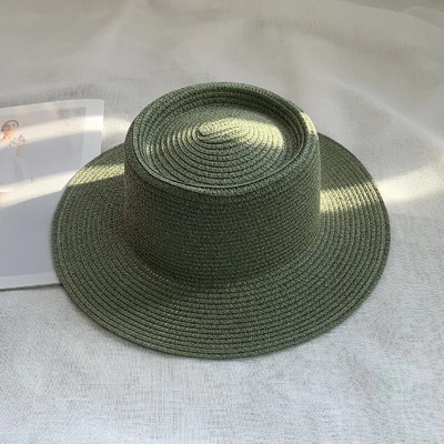novi muški i ženski šešir od slame šešir od sunca ženski lanac akrilni dodaci šešir za sunčanje na otvorenom slamnati šešir šešir za plažu za zaštitu od sunca