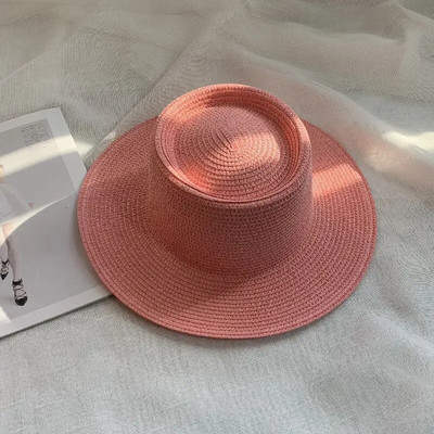 novi muški i ženski šešir od slame šešir od sunca ženski lanac akrilni dodaci šešir za sunčanje na otvorenom slamnati šešir šešir za plažu za zaštitu od sunca