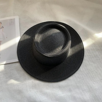 novi muški i ženski šešir od slame šešir od sunca ženski lanac akrilni dodaci šešir za sunčanje na otvorenom slamnati šešir šešir za plažu za zaštitu od sunca