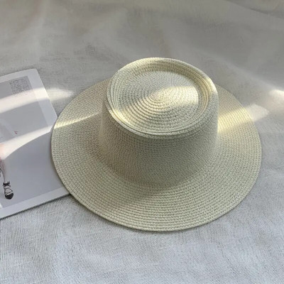 novi muški i ženski šešir od slame šešir od sunca ženski lanac akrilni dodaci šešir za sunčanje na otvorenom slamnati šešir šešir za plažu za zaštitu od sunca