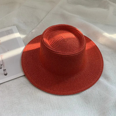 novi muški i ženski šešir od slame šešir od sunca ženski lanac akrilni dodaci šešir za sunčanje na otvorenom slamnati šešir šešir za plažu za zaštitu od sunca