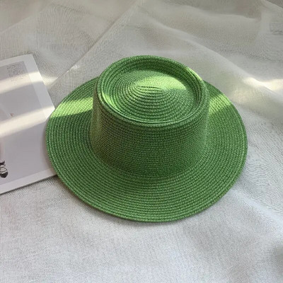 novi muški i ženski šešir od slame šešir od sunca ženski lanac akrilni dodaci šešir za sunčanje na otvorenom slamnati šešir šešir za plažu za zaštitu od sunca