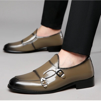 Обувки за мъже Ежедневни бизнес мъжки мокасини Офис кожени обувки Катарама за обувки Британски стил На открито Zapatos 2023 Дишащи