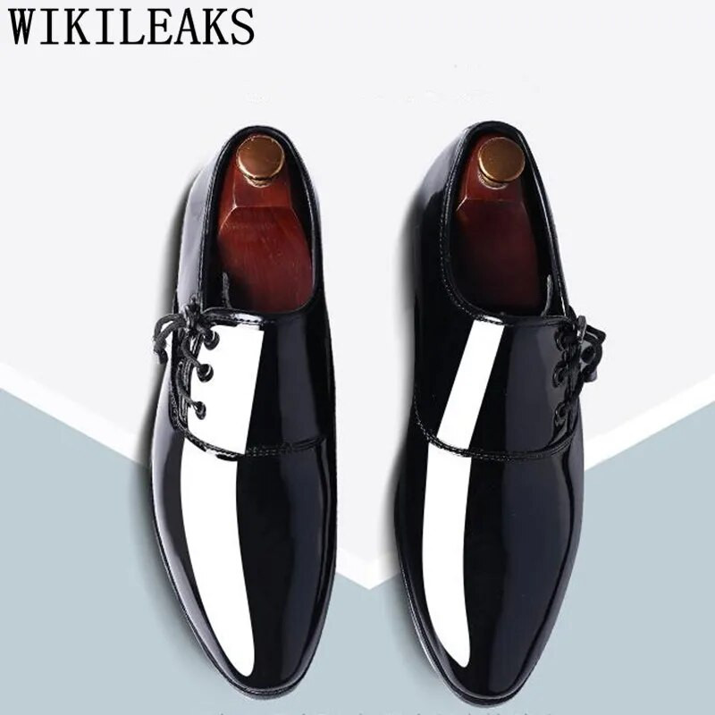 Svečane cipele Muške Oxford lakirane muške svečane cipele Poslovne cipele Muške Oxford kožne Zapatos De Hombre De Vestir Formal