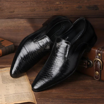 Ανδρικά Loafers Casual Παπούτσια Δερμάτινα Classic Low-Cut ανάγλυφο Oxford Άνετο Ιταλικό φόρεμα Ανδρικό Business Man Plus μέγεθος 38-48