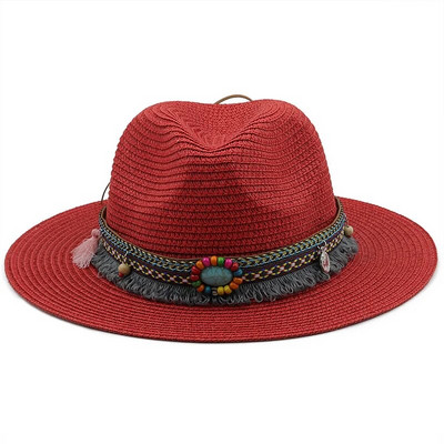 56-58-60cm Modni panama šeširi za žene Muškarci Jazz Fedora šeširi za hlađenje Ljetni prozračni elegantni ženski šeširi za zabavu na veliko