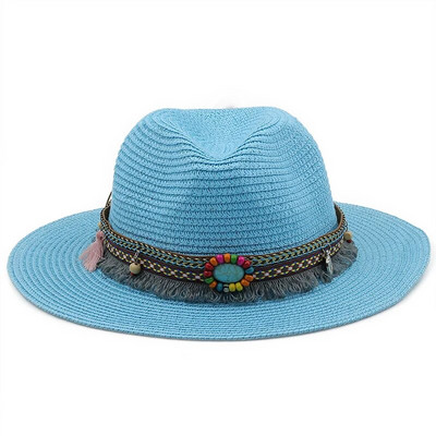 56-58-60cm Modni panama šeširi za žene Muškarci Jazz Fedora šeširi za hlađenje Ljetni prozračni elegantni ženski šeširi za zabavu na veliko