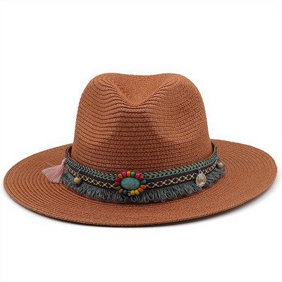 56-58-60cm Modni panama šeširi za žene Muškarci Jazz Fedora šeširi za hlađenje Ljetni prozračni elegantni ženski šeširi za zabavu na veliko