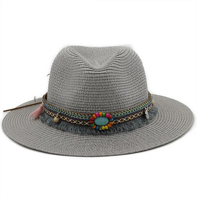 56-58-60cm Modni panama šeširi za žene Muškarci Jazz Fedora šeširi za hlađenje Ljetni prozračni elegantni ženski šeširi za zabavu na veliko