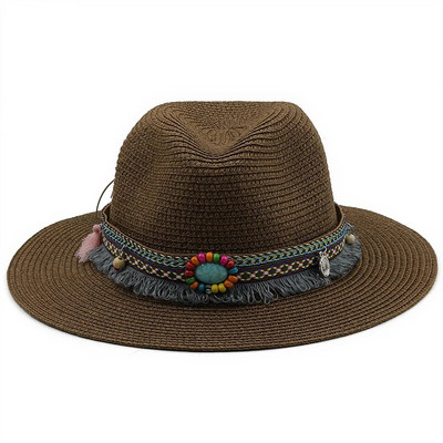 56-58-60cm Modni panama šeširi za žene Muškarci Jazz Fedora šeširi za hlađenje Ljetni prozračni elegantni ženski šeširi za zabavu na veliko