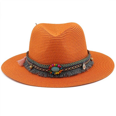 56-58-60cm Modni panama šeširi za žene Muškarci Jazz Fedora šeširi za hlađenje Ljetni prozračni elegantni ženski šeširi za zabavu na veliko