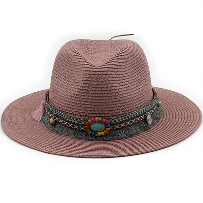 56-58-60cm Modni panama šeširi za žene Muškarci Jazz Fedora šeširi za hlađenje Ljetni prozračni elegantni ženski šeširi za zabavu na veliko