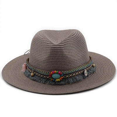 56-58-60cm Modni panama šeširi za žene Muškarci Jazz Fedora šeširi za hlađenje Ljetni prozračni elegantni ženski šeširi za zabavu na veliko