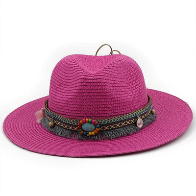 56-58-60cm Modni panama šeširi za žene Muškarci Jazz Fedora šeširi za hlađenje Ljetni prozračni elegantni ženski šeširi za zabavu na veliko