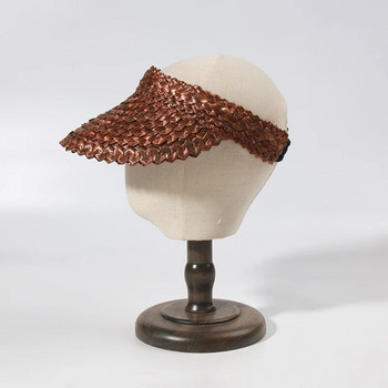 2023 ins Fashion Sun Visor καπέλο για γυναίκες Αλεξήλια Καλοκαιρινό ψάθινο καπέλο παραλίας Μαύρο καπέλο προστασίας UV Καπέλα διακοπών Χονδρική