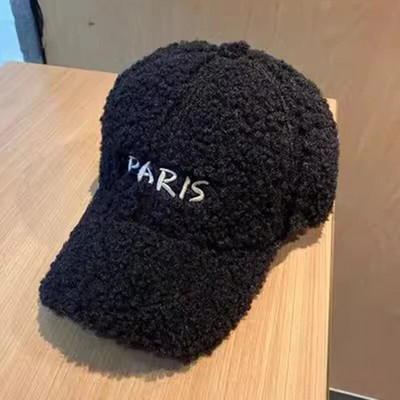 Zima Muškarci Žene Tople bejzbol kape s janjećim krznom Sportske kape s vezom u obliku slova Sportske kape Sportske kape Hip Hop Šeširi Ulična oprema