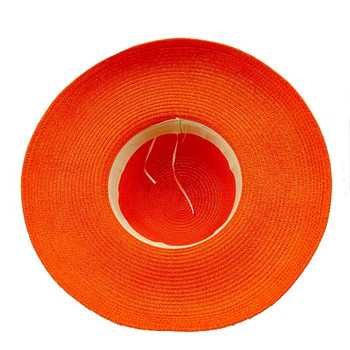 Оранжева шапка 2023 нова дамска шапка за слънце в стил Хепбърн сгъваема плажна шапка с голяма периферия за пътуване слънцезащитен крем шапка за слънце шляпа соломенная