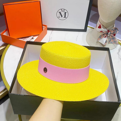 Πορτοκαλί καπέλο 2023 νέο γυναικείο καπέλο ηλίου σε στυλ Hepburn πτυσσόμενο καπέλο παραλίας με μεγάλο γείσο αντηλιακό καπέλο ταξιδιού шляпа соломенная