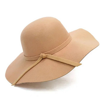 Γυναικείο καπέλο ηλίου με κουβά γονέα-παιδί για γυναίκες Fedora Γυναικείο μάλλινο καπέλο Φθινοπωρινό Καλοκαίρι Παραλία Μασίφ γυναικείο καπέλο δισκέτας Φαρδύ γείσο καπέλο θόλου