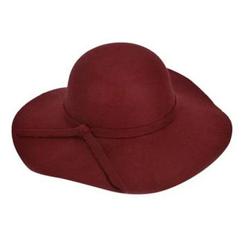Γυναικείο καπέλο ηλίου με κουβά γονέα-παιδί για γυναίκες Fedora Γυναικείο μάλλινο καπέλο Φθινοπωρινό Καλοκαίρι Παραλία Μασίφ γυναικείο καπέλο δισκέτας Φαρδύ γείσο καπέλο θόλου