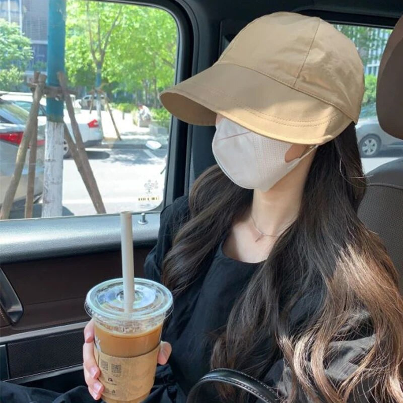 Kokkupandav laia äärega suvine päikesekübar, nööriga Reguleeritavad mütsid meestele Naistele Rannakübarad Kiirelt kuivavad visiirid Fisherman Cap