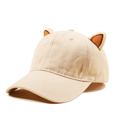 IL KEPS Ženska kapa za žene Kapa 3D slatka djevojka s ružičastim životinjskim ušima Ženska bejzbol kapa Šešir od sunca Top Kpop Snapback BQM335