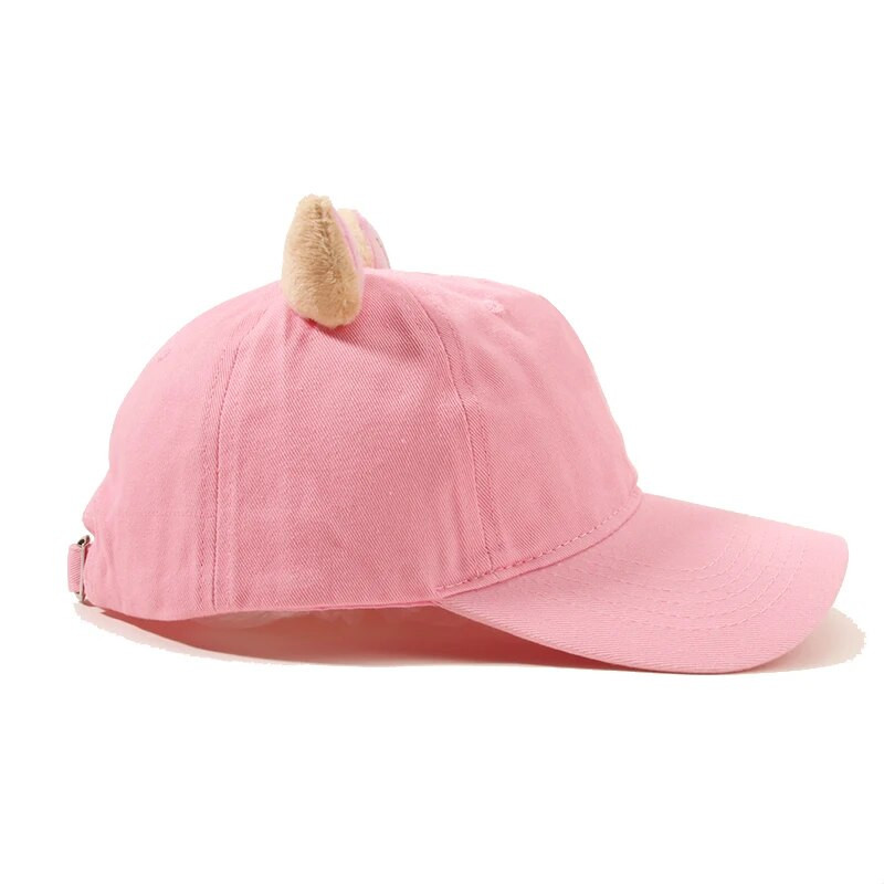 IL KEPS Ženska kapa za žene Kapa 3D slatka djevojka s ružičastim životinjskim ušima Ženska bejzbol kapa Šešir od sunca Top Kpop Snapback BQM335