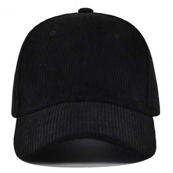 Бейзболна шапка Unsiex Раирана текстура Регулируема катарама Хип-хоп шапки с дълга извита периферия Слънцезащитна опашка Държач Шапка
