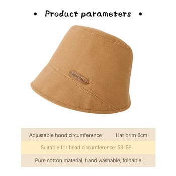 Πτυσσόμενο καπέλο Fisherman Washed Καπέλα τζιν με κάδο Unisex Fashion Bob Caps Hip Hop Gorros Ανδρικά Γυναικεία Καπέλα με κάδο Παναμά