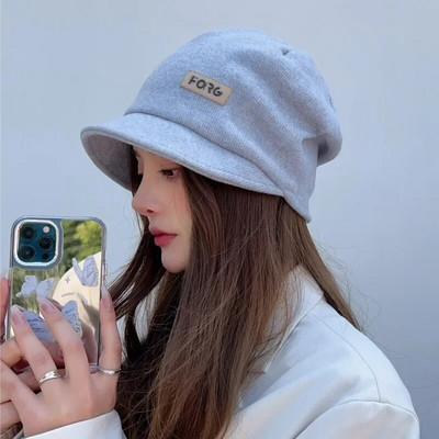 Divatos női napellenzők egyszínű kordbársony gyönyörű napellenzők tavaszi őszi szélálló napellenzők