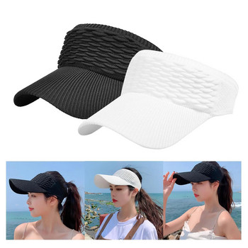 Дамска шапка с козирка за слънце Празен цилиндър за риболов на тенис