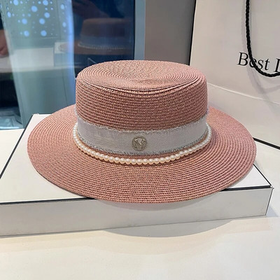 Ljetni PP crno-bijeli slamnati šešir Šešir za sunčanje Krema za sunčanje odmor na morskoj plaži s velikim obodom ljetni šešir za sunce Šešir za sunce