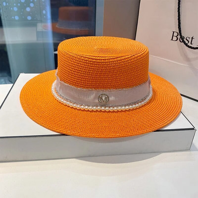 Ljetni PP crno-bijeli slamnati šešir Šešir za sunčanje Krema za sunčanje odmor na morskoj plaži s velikim obodom ljetni šešir za sunce Šešir za sunce