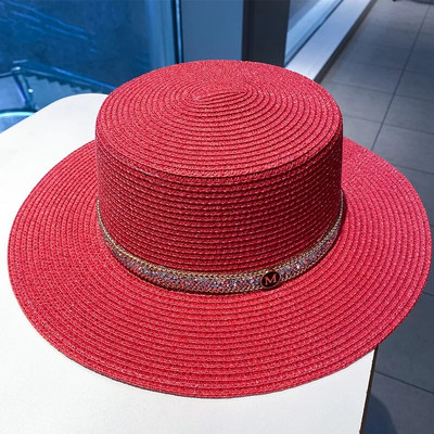 Ljetni PP crno-bijeli slamnati šešir Šešir za sunčanje Krema za sunčanje odmor na morskoj plaži s velikim obodom ljetni šešir za sunce Šešir za sunce