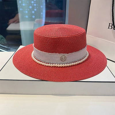 Ljetni PP crno-bijeli slamnati šešir Šešir za sunčanje Krema za sunčanje odmor na morskoj plaži s velikim obodom ljetni šešir za sunce Šešir za sunce