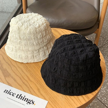 Дамска лятна тънка дишаща шапка с кофа 3D дизайн Сладка слънцезащитна ежедневна шапка за диво слънце за момичета