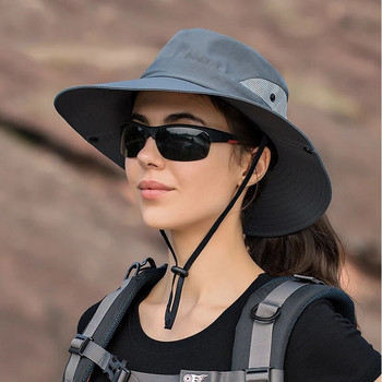 Лятна шапка-сенник, рибарска шапка с дупка за хвощ, слънцезащитна и дишаща шапка за слънце, шапка за планинарство на открито, детска